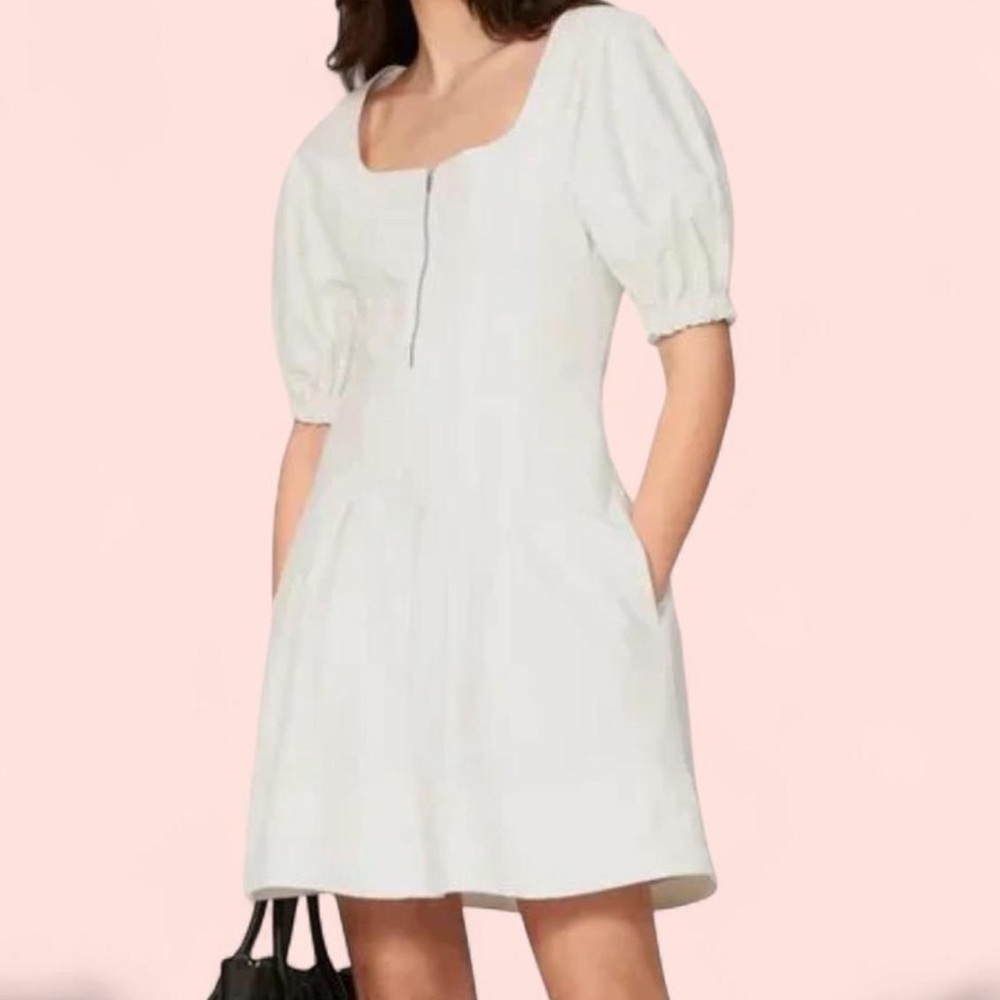 Proenza Schouler White Puff Sleeve Mini Dress